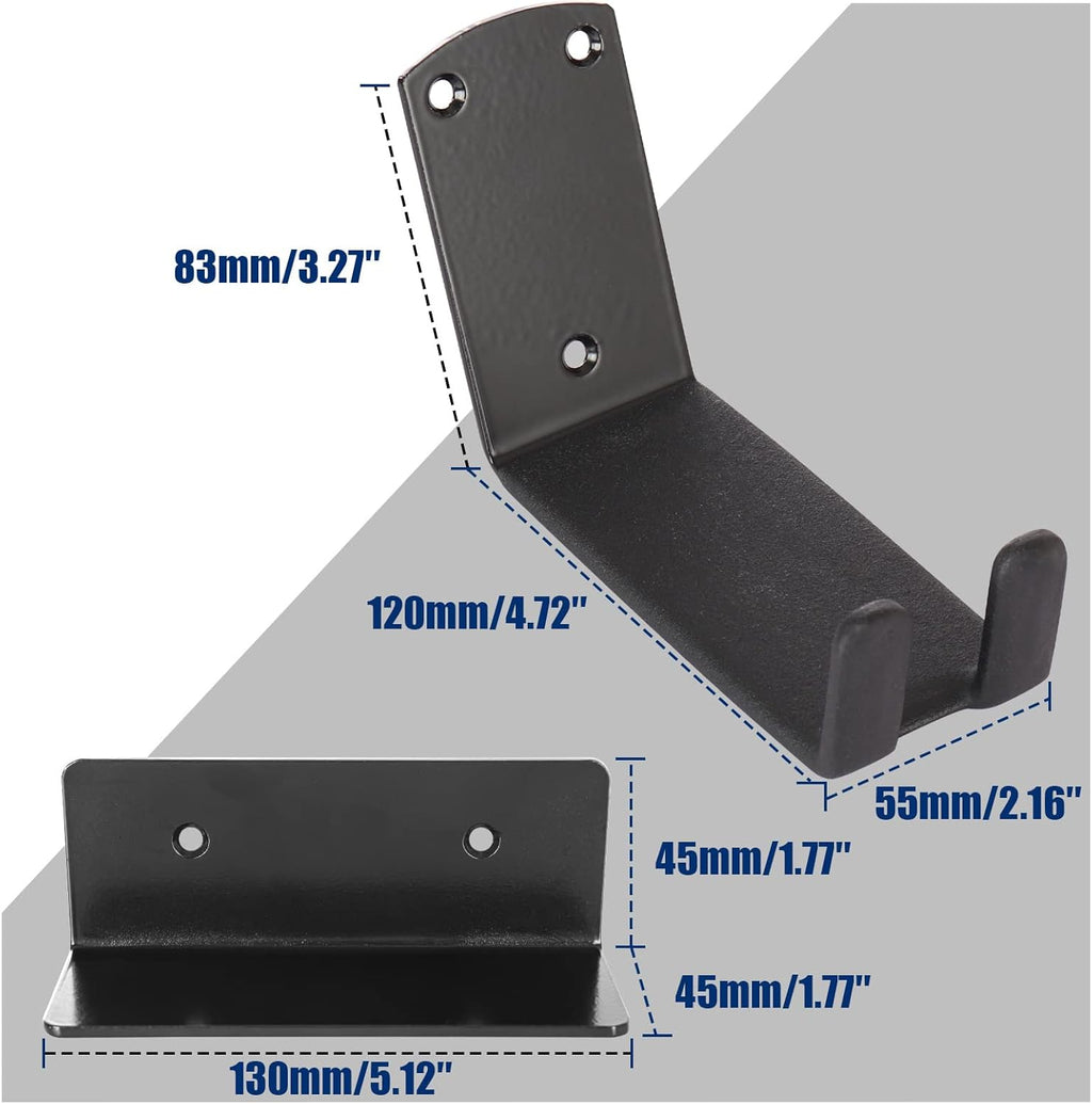 Bike Wall Mount, Pedal Mount Bike Rack for Garage, Bike Storage Hanger Bicycle, Heavy Duty Bike Hooks with Rubber Pad for Wall, Max 50LB, 2 Set