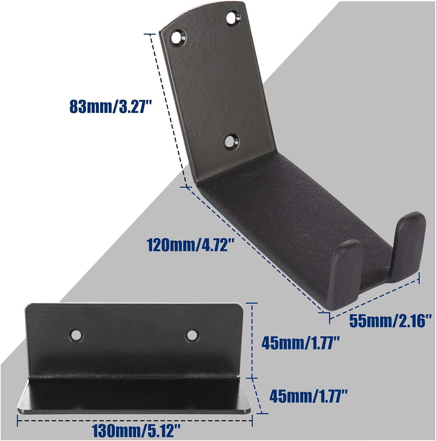 Bike Wall Mount, Pedal Mount Bike Rack for Garage, Bike Storage Hanger Bicycle, Heavy Duty Bike Hooks with Rubber Pad for Wall, Max 50LB, 2 Set