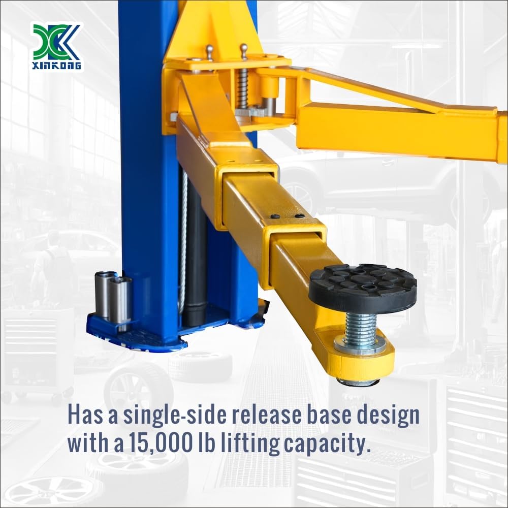XK-1500 Auto Lift Car Lift Capacity 15000 Lbs Two Post Truck Hoist with 36 Months Parts Replacement