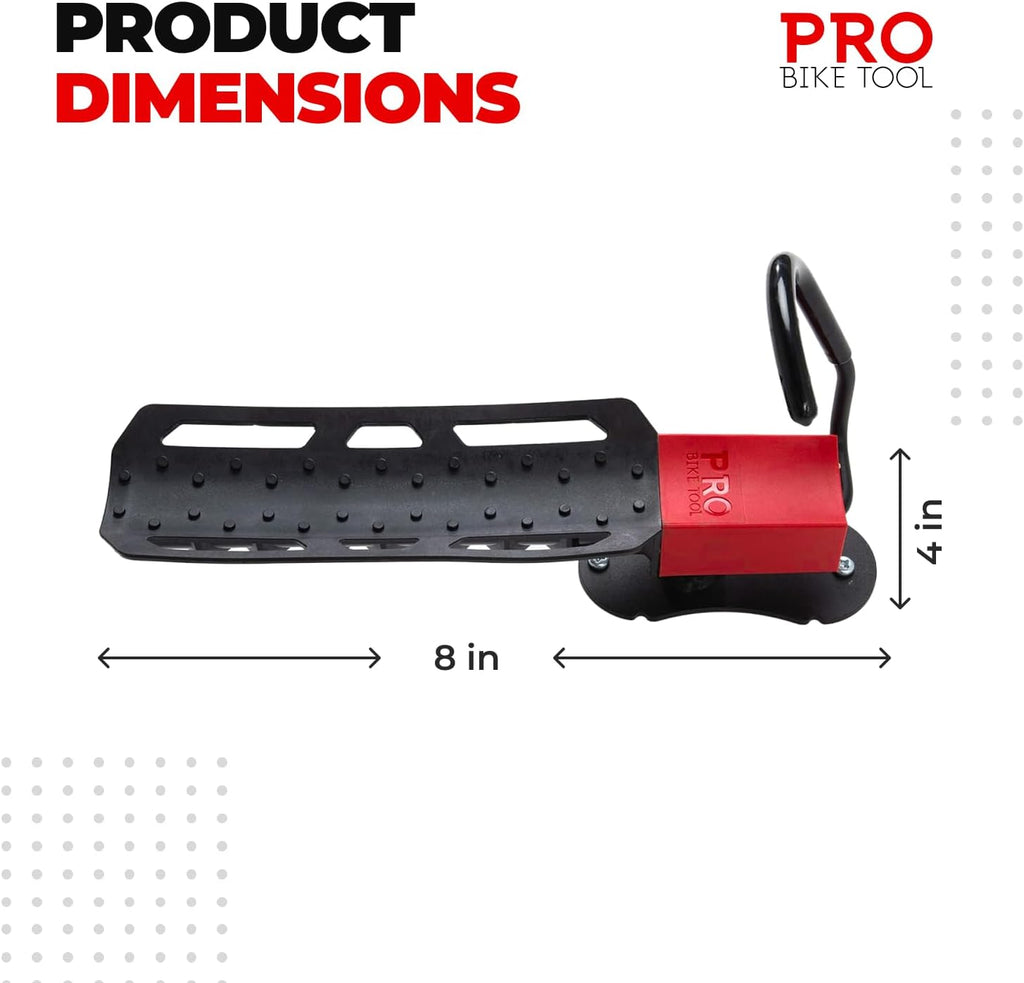 Pro Bike Tool Swivel Bike Rack, Wall Mount for Bicycles, Home, Garage, Vertical Hanging Rack for Storage, Secure Hook for MTB, Road, Hybrid Bikes