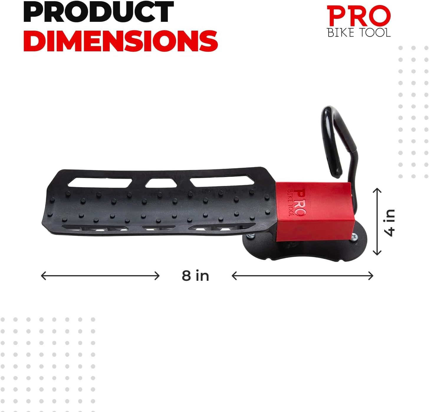 Pro Bike Tool Swivel Bike Rack, Wall Mount for Bicycles, Home, Garage, Vertical Hanging Rack for Storage, Secure Hook for MTB, Road, Hybrid Bikes
