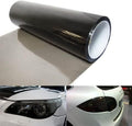 12 by 48 Inches Self Adhesive Headlight, Tail Lights, Fog Lights Tint Vinyl Film (12 X 48, Light Black)