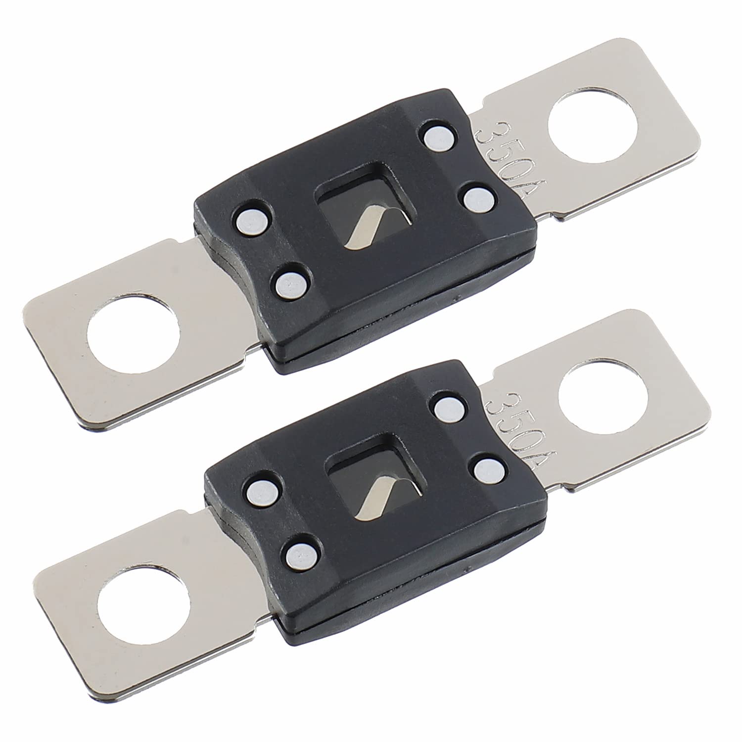 350A MEGA High Current Fuse - 350 Amp Bolt-on Fuse for Cars, Trucks, Construction Vehicles, Buses, Caravans (2 Pcs)