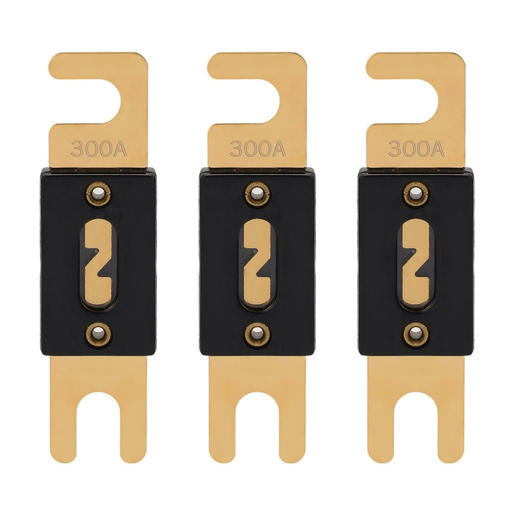 300A ANL Fuse 300 Amp Inline Blade Fuses 32V for Car Audio Inverter Automotive Stereo (Pack of 3 pcs)