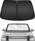 ARISMOTOR Windshield Sun Shade for Rivian R1T 2022-2025, Custom Fit Foldable Front Window Sunshade Sun Visor Protector, Block UV Rays Keep Your Car Cooler