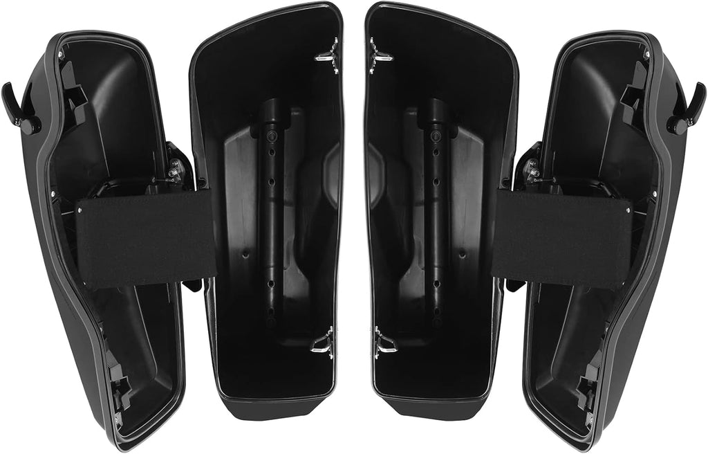 XFMT Motorcycle 4" Stretched Hard Saddlebags Bags Fit For Harley CVO Street Glide 2014-2023