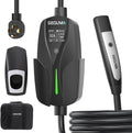 Level 2 EV Charger for Tesla, 32Amp 240V 7.68kW NACS EV Chargers, NEMA 14-50 Plug, Adjustable Current, 25FT Portable Electric Car Charger Compatible with All Nacs (Black)