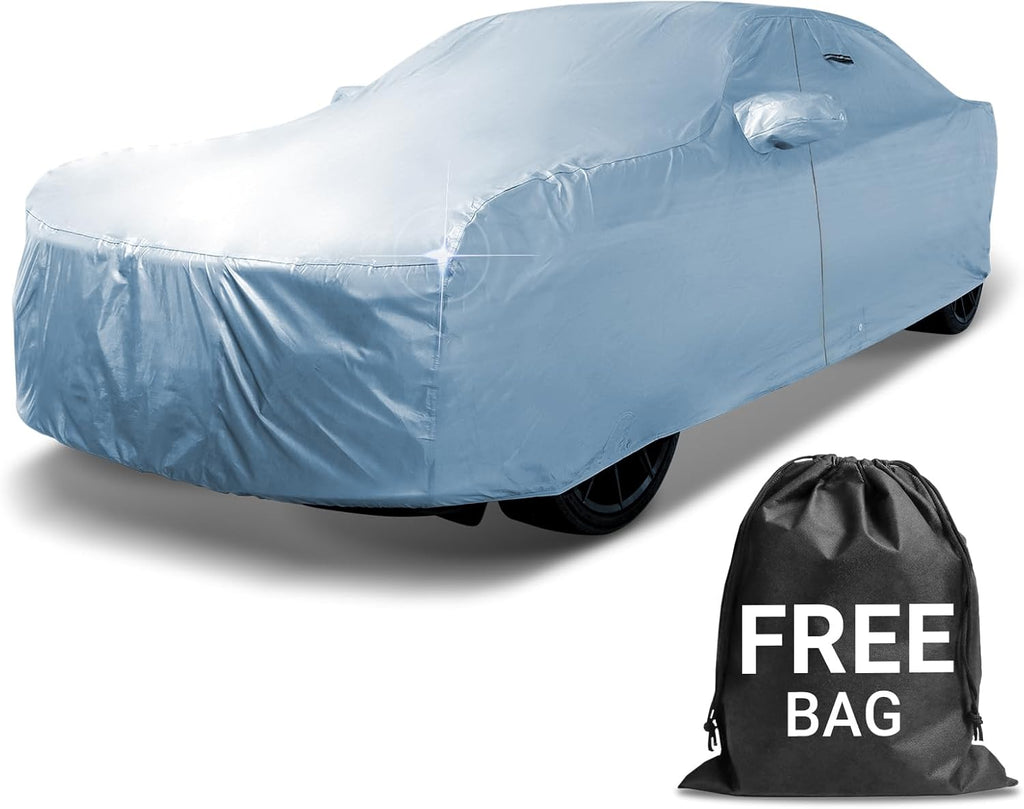 iCarCover Custom Car Cover for Jaguar XJS, Waterproof All-Weather Rain Snow UV Sun Protector Full Exterior Indoor Outdoor Car Cover with Strap (Year Fits 1975-1996)