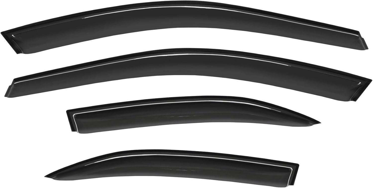 Wind Deflector Compatible with 2002-2006 Toyota Camry Smoke Sun/Rain Guard Window Visors 94236