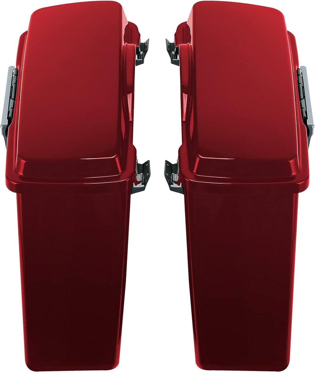 Green-L Red Hard Saddlebags Fit for Harley Touring Electra Glide Street Glide Road Glide Road King 1994-2013