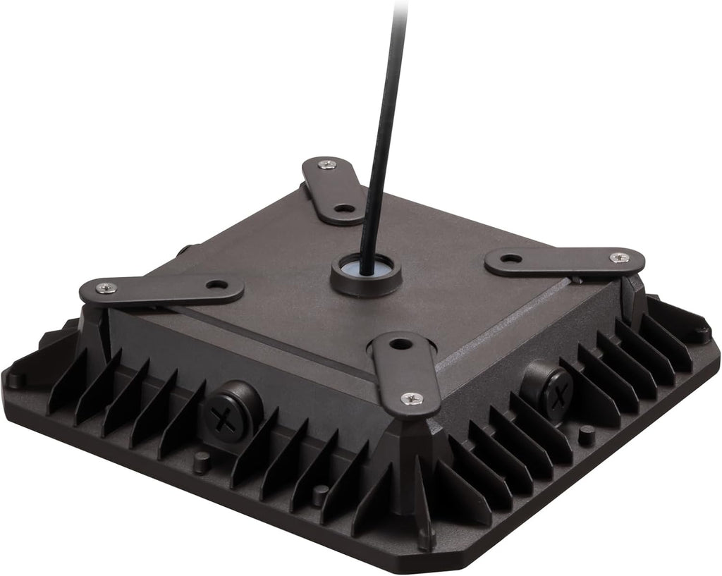 VEVOR 4 Pack LED Canopy Lights, 80W, 8800LM 5000K Daylight Commercial Industrial Outdoor Canopy Lights, 10.08"x10.08" Surface Mount Ceiling Lighting for Gas Station Warehouse Garage Street Shop, IP65