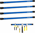 4 Pieces 24" Magnetic Tool Holder Strip, Blue Magnet Bar, Metal Tool Organizer Rack for Garage Organization, Easy To Install in Workshop, Mounting Screws Included