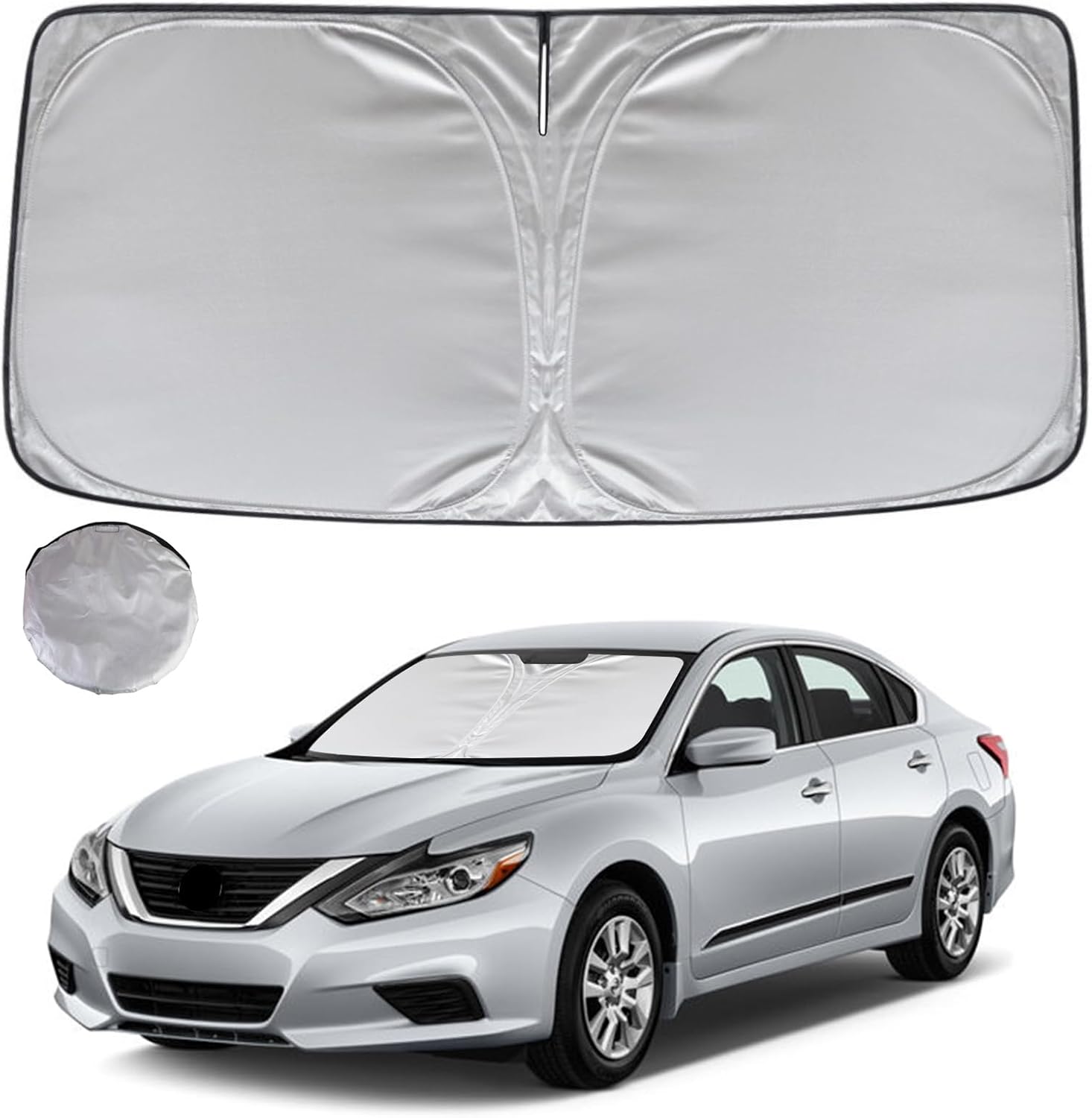 KAYZT Windshield Sun Shade for 2013-2018 Nissan Altima Sedan Foldable Sunshade Front Window Custom Fit Car Accessories