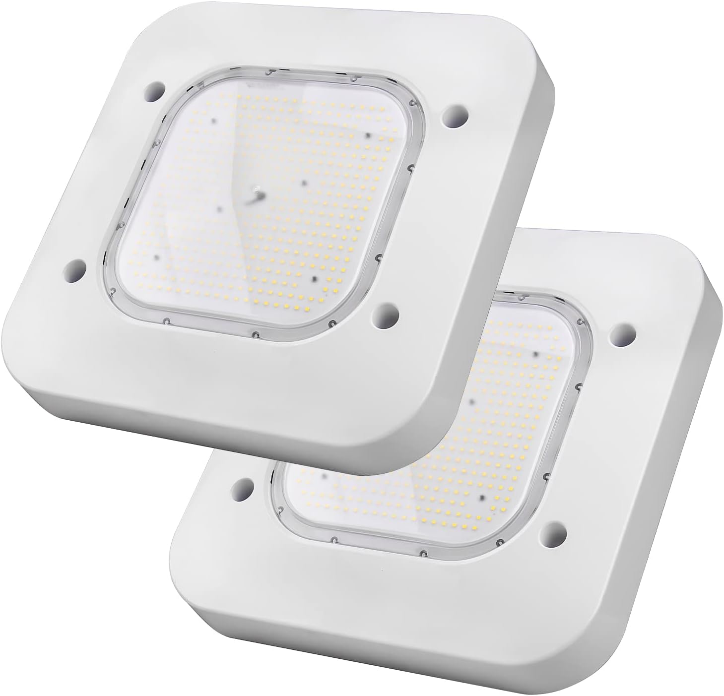 OSTEK 2 Pack LED Gas Station Canopy Light, 150W Carport Ceiling Light 5700K, Outdoor Rated (600W HID/HPS Equivalent), 90-277V IP65 DLC & UL Listed