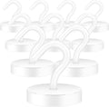 Neosmuk Magnetic Hooks, Cruise Ship Essentials, 100lb+ Heavy Duty Magnetic Hooks for Cruise Cabins, Refrigerator, Grill, Hanging, and Travel | Extra Strong Must-Haves Magnet Hook,White
