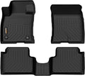 Binmotor-All Weather TPE Floor Mats for 2022-2024 2025 Ford Maverick(Not for Hybrid) & Bronco Sport 4-Door 2021-2024, Heavy Duty Protection Car Floor Liners, Full Set for Ford Maverick Accessories