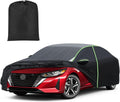 Mixsuper Liner Car Cover for Nissan Sentra 2000-2026, 7 Layers Waterproof Car Cover Accessories for Sentra with Zipper Door, Windproof Straps, Reflective Strips, Anti-UV, All Weather