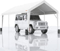 VEVOR Upgraded 10x20 ft Heavy Duty Carport Car Canopy, Car Port Garage Boat Shelter Party Tent with 8 Reinforced Poles and 4 Weight Bags, UV Resistant Waterproof Tarp for SUV, Truck, Boat