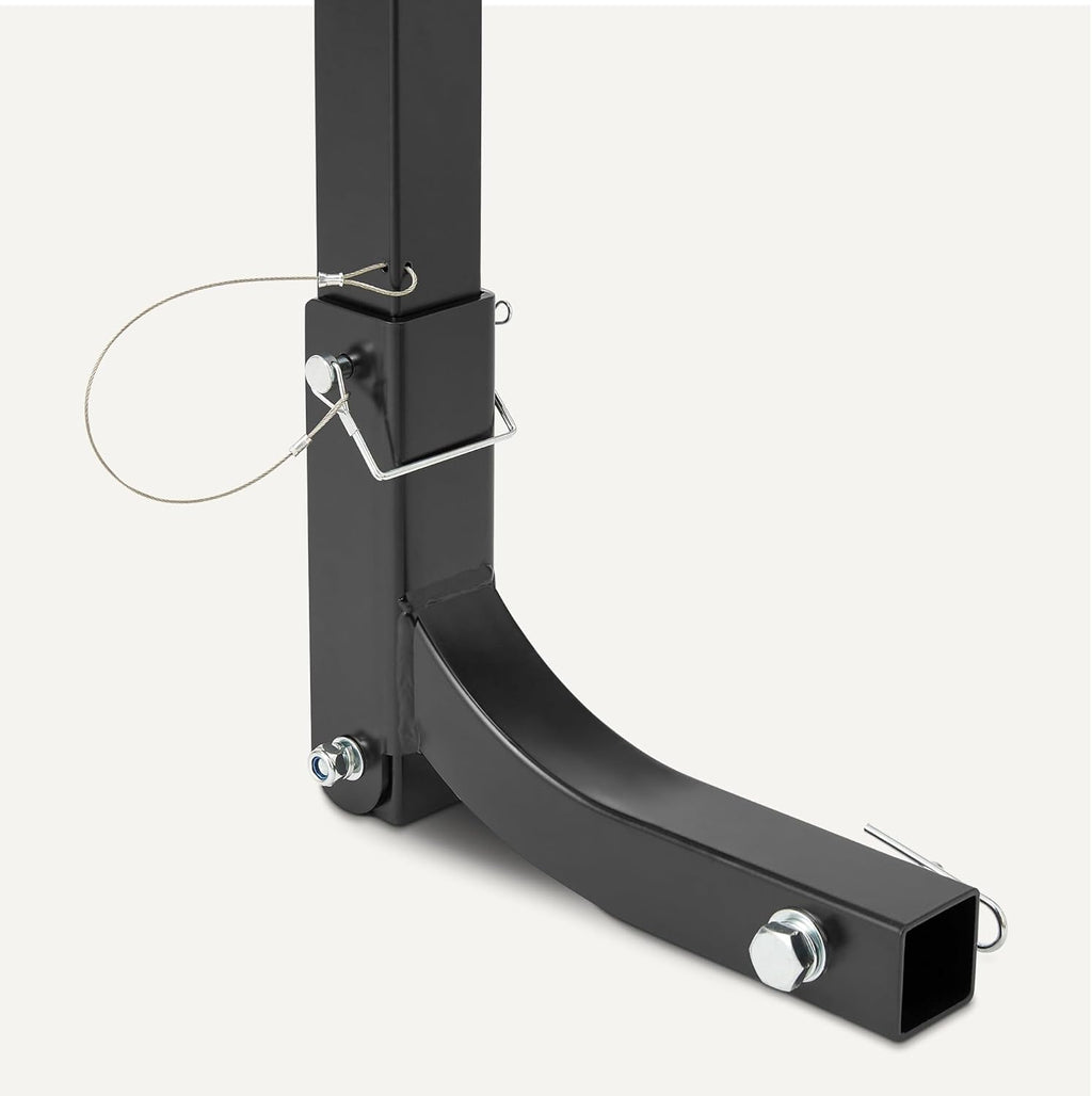 Amazon Basics 4-Bike Hitch Rack with 2" Hitch for Car, SUV and Truck, Foldable Steel Frame with Anti-Rattle Design