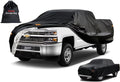 Kayme Truck Cover Custom Fit Chevrolet Silverado 2500HD(2020-2025) Crew Cab SB. Full Exterior Heavy Duty Outdoor Pickup Truck Car Cover Waterproof All Weather.Car Tarp for Wind Sun Dust Protection.