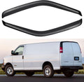 Window Visors Rain Guards Shield for 1996-2025 Chevy Express Van, Out-Channel Window Vent Wind Deflectors Visors Shades for 96-25 GMC Savana