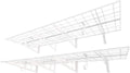 FLEXIMOUNTS 2-Pack 2x6ft Garage Shelving with Hooks 24-inch-by-72-inch Wall Shelf Garage Storage Rack Floating Shelves, White