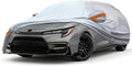 KEYOOG Car Cover, Fit for 178"-189" Length Sedan, 6-Layer All-Weather Waterproof, Universal in All Seasons, Snow Prevention, Rainproof, Acid Rainproof, Sunscreen, Orange Reflective Strip