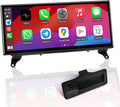 PEMP Linux 12.3" Ultra-Thin Screen E70 E71 CIC Wired Wireless CarPlay Android Auto Mirror Link Car Radio Bluetooth Video Player Screen for BMW X5 X6 2010-2012 with a 720P AHD Reverse Camera