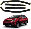 4 PCS in-Channel Window Rain Guards Fit for 2013-2018 Toyota RAV4, Smoke Tinted Vent Window Visors, Side Window Deflectors, Sun Visors Vent Shade, 2013 2014 2015 2016 2017 2018