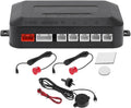 Motoforti Universal Car Auto Vehicle Reverse Backup Radar System Reverse Parking Sensors Alarm Buzzer Reminder Distance Detection Red 2 Parking Sensors