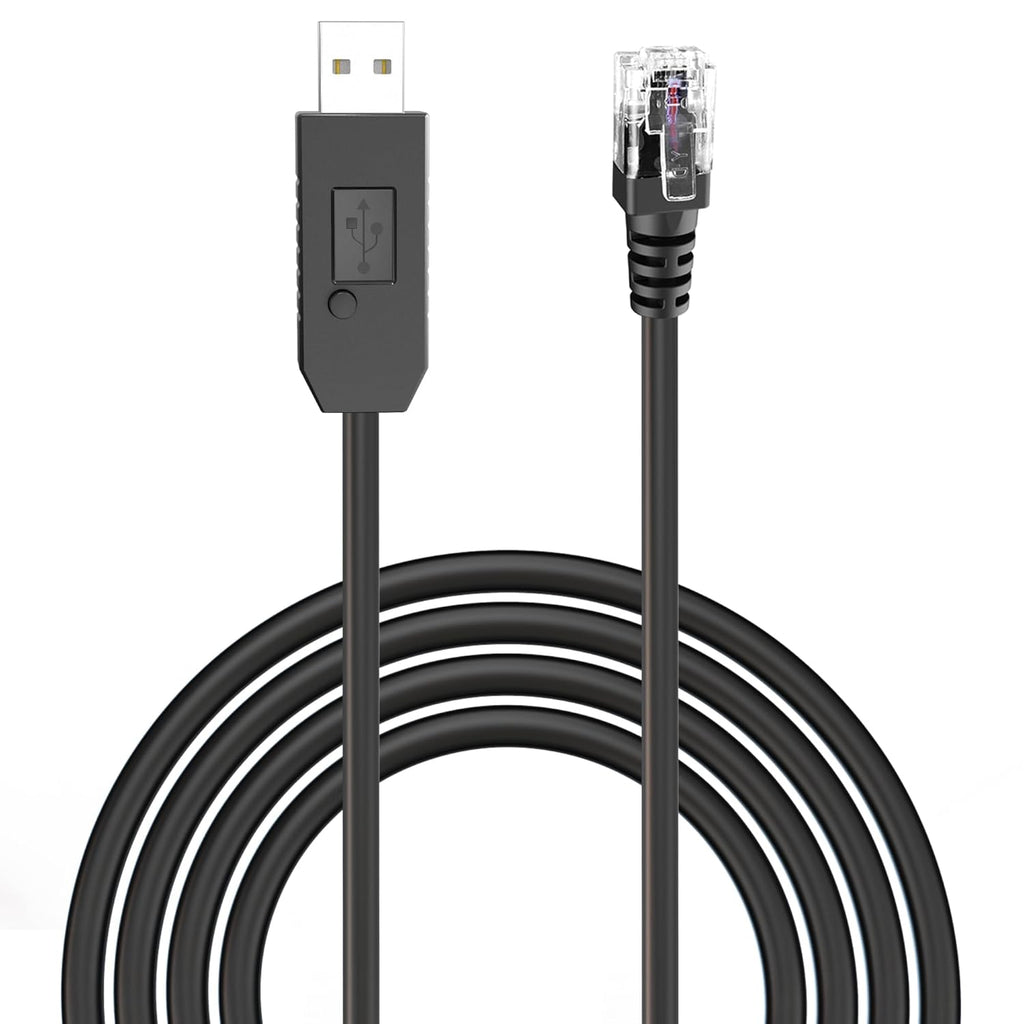 Radar Detector Cable, USB to RJ11 Plug Power Cord with Mute Function,Replacement Power Cable,for Escort Smart MAX 360 Passport Cobra 360 Unide R1/3/4/DFR8/9 Radenso XP etc Radar Detector.