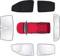 6pcs Car Window Shades for Chevrolet Colorado 2015-2022 Accessories,Windshield Side Rear Full Sunshade,Sun Visor UV Blocking, Privacy Protection and Blackout for Camping Outdoor