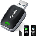 Spedal Wireless CarPlay & Android Auto Adapter, Plug & Play Dongle for iOS 10+/Android 11+, USB-A/C Support (2016+ Cars with Factory Wired Carplay)