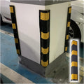 Workshop Rubber Protector, Reflective Floor Garage Edge Corner Guard, 1cm Thick