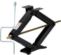 24" Car Scissor Jack,Support 7500lb Load Capacity Leveling Stabilizer with Crank Handle, RV Stabilizer Jack with 4"-24" Adjustable Height, Powder Coated Steel for Travel Trailers, RVs & Campers
