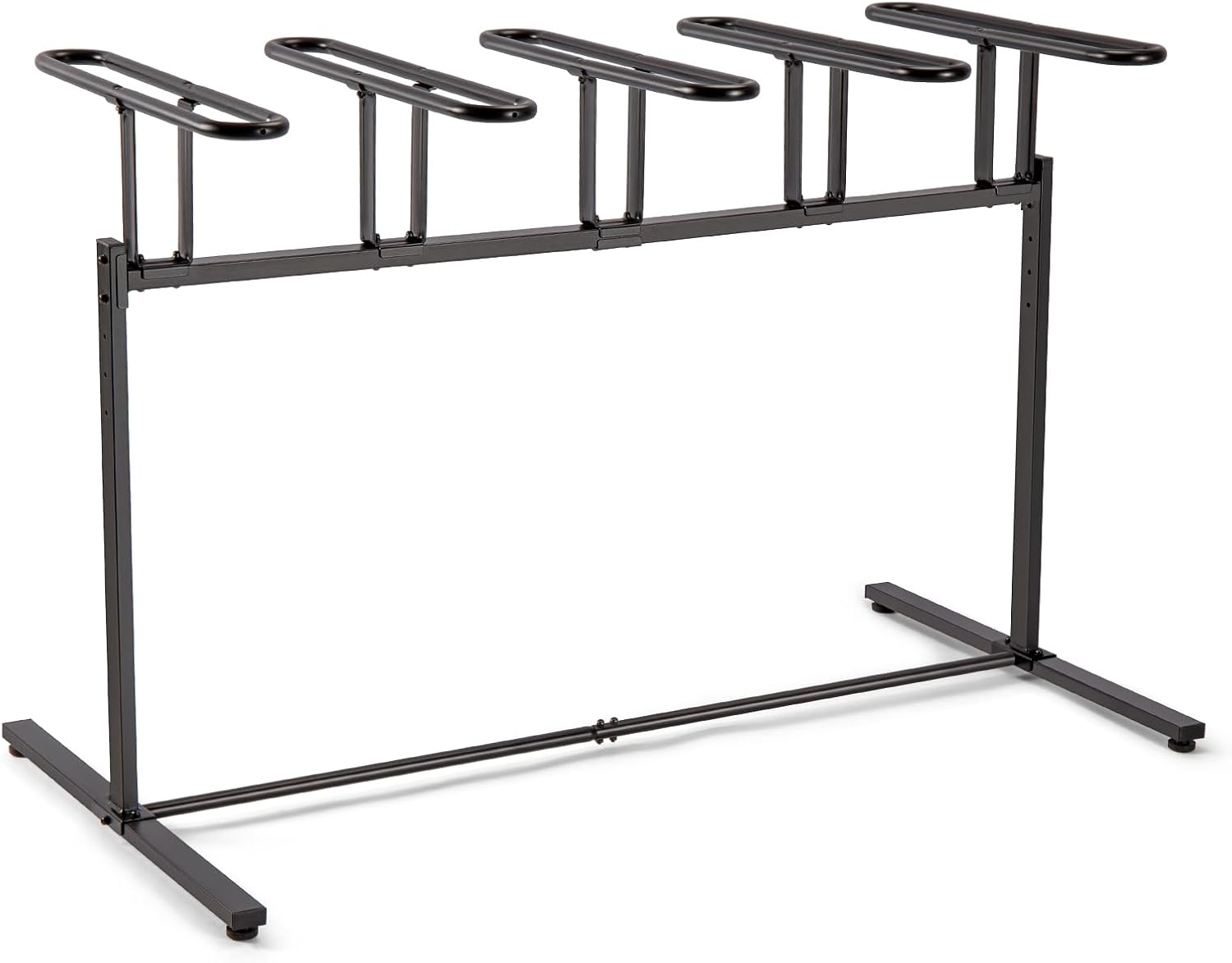 CXWXC 3/5 Bikes Stand Rack - Bike Storage Parking Racks Indoor/Outdoor - Bicycle Stand Garage for Parking Mountain Road Hybrid Bike, Fits Wheels up to 2.4" (For 5 Bikes)