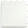 GarageDeck Coin Pattern, Durable Interlocking Modular Garage Flooring Tile (12 Pack), White