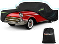 Waterproof Car Covers for Chevrolet Bel Air/150/210 1950-1957 Sedan/Coupe/Hardtop, 420D Oxford Cloth Sun Heat Protection Outdoor Full Covers with Driver Side Zipper Windproof Heavy Duty All Weather