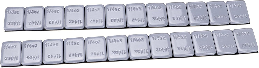 YIZBAP Wheel Weights Gray 1/4oz, 24 oz/Box, 96pcs, with Strong Black Adhesive. 0.25 Ounce Stick on Wheel Weights for Cars, Trucks, SUVs, Motorcycle, and Others