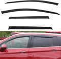 4pcs Front+Rear Smoke Tint Sun/Rain Guard Outside Mount Tape-On Vent Window Visors Compatible with 16-20 Envision