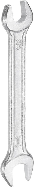 HARFINGTON Double Open End Wrench 8mm x 10mm Metric 15 Degree Offset Angle Small Flat Head Wrench Galvanizing Open Ended Spanner for Automotive Repair Furniture Assembly