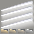 4PK 8FT LED Shop Light，Led Garage Ceiling Lights, LED Workbench Light，LED Wraparound Light Fixture,Suface Mount,Office Ceiling Light for Garage, Office, Kitchen