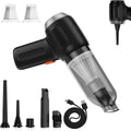 Fanisic Mini Car Vacuum, Cordless Handheld Vacuum Cleaner Rechargeable, 15000PA Strong Suction, 3 in1 Dust Buster/Air Blower/Hand Pump for Car/Keyboard/Home/Office, Inflate/Deflate Swim Ring
