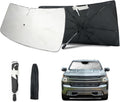 2019-2025 Upgraded for Chevy Silverado 1500 Sunshade, Portable Foldable Sunshade, [Nano Ice Crystals Coating] UV Protection, Keeps Interior Cool (for Chevy Silverado 1500 2019-2025)