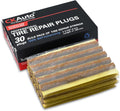 CKAuto 30pcs 4" Brown Tire Repair Strings, Automotive Tool Tire Repair Plugs for Tubeless Off-Road Tires Car, Bike, ATV, UTV, Wheelbarrow, Mower