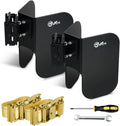 2pcs E-Track Wheel Chock & Strap Kit |E Track Motorcycle Wheel chocks for for E-Track System|E-Track Accessories for Enclosed Trailer Hold Dirt Bike, Motorcycle Tire for Garages and Trailers