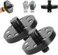 O-Ring Chassis Cleaner Flusher Kit,360° Spinning Nozzle, Undercarriage Cleaner with Quick Coupling, Efficient Wheel Arches/Undercarriage Cleaner Powerful Cleaning in Hidden Areas for All Car (2pc)