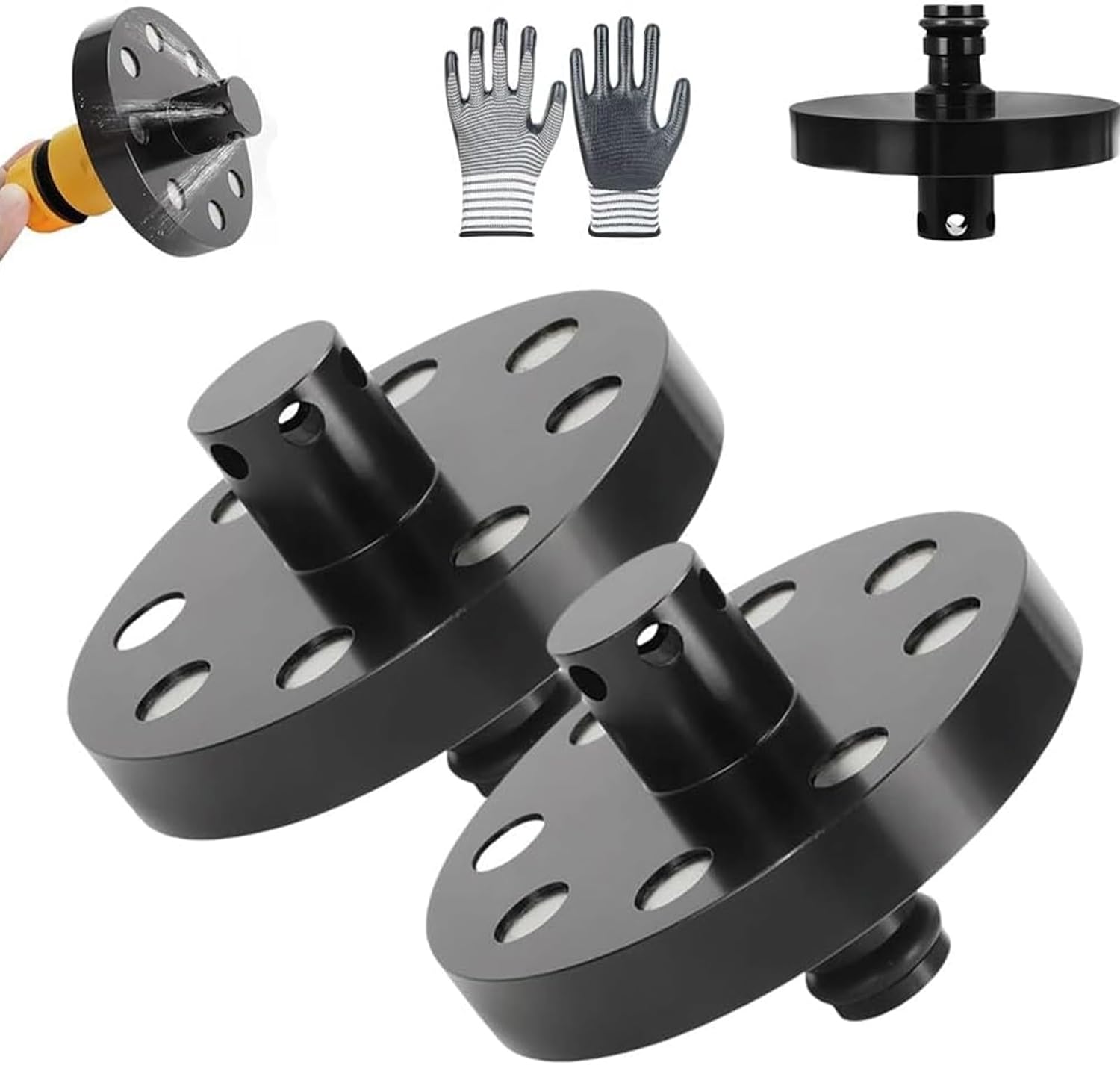 O-Ring Chassis Cleaner Flusher Kit,360° Spinning Nozzle, Undercarriage Cleaner with Quick Coupling, Efficient Wheel Arches/Undercarriage Cleaner Powerful Cleaning in Hidden Areas for All Car (2pc)