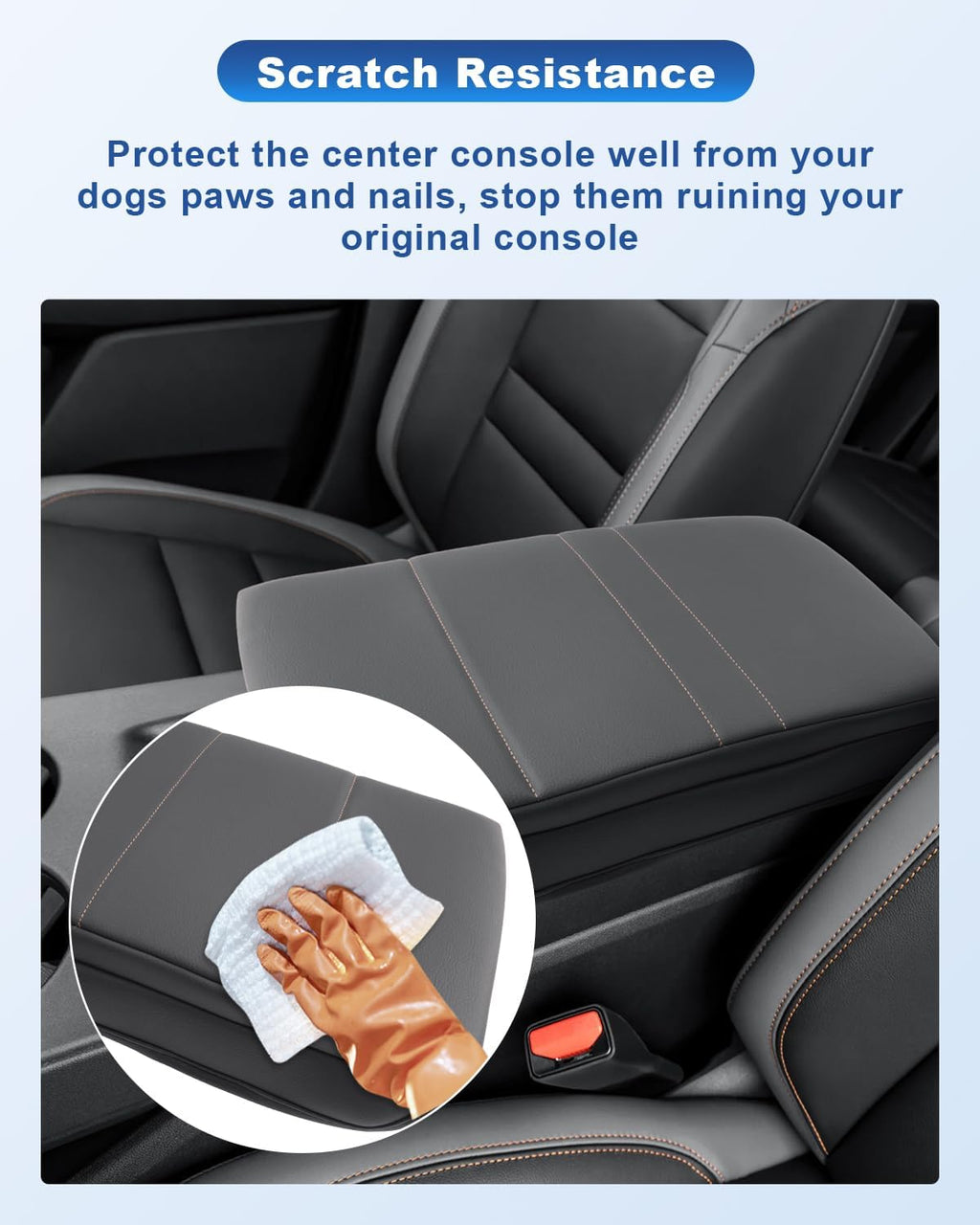 CDEFG for 2024-2025 Honda Prologue Center Console Cover for 2024-2025 Honda Prologue Accessories Armrest Cover 2024-2025 Prologue Middle Console Pad Arm Rest Cushion Leather Cover