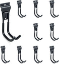 Slatwall Hooks Heavy Duty Slat Wall Accessories Garage Large J Slatwall Hooks Assortment, Slatwall Panel Hooks, Black(10 Pack)